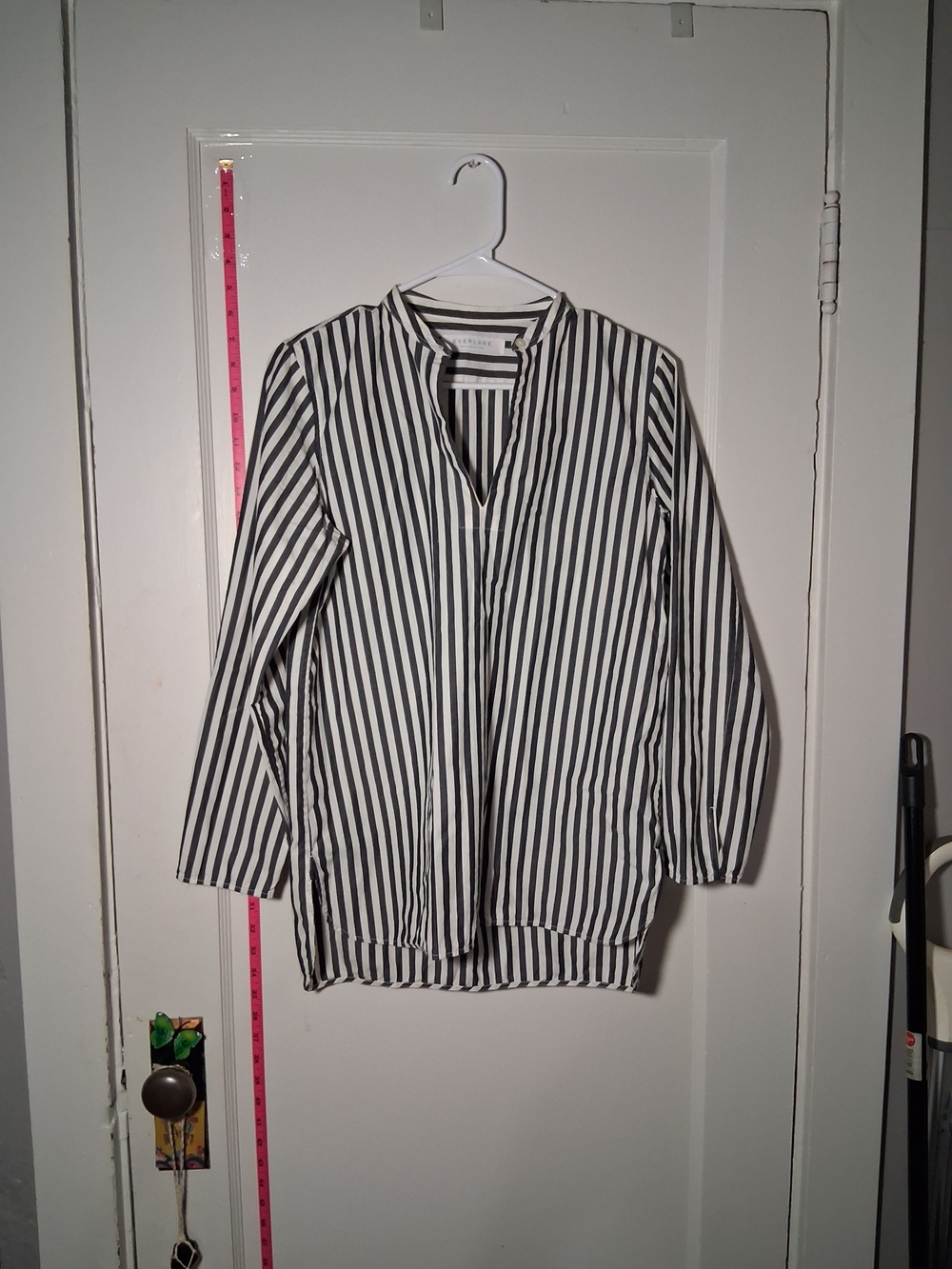 Everlane Black and White Striped Top Size 6